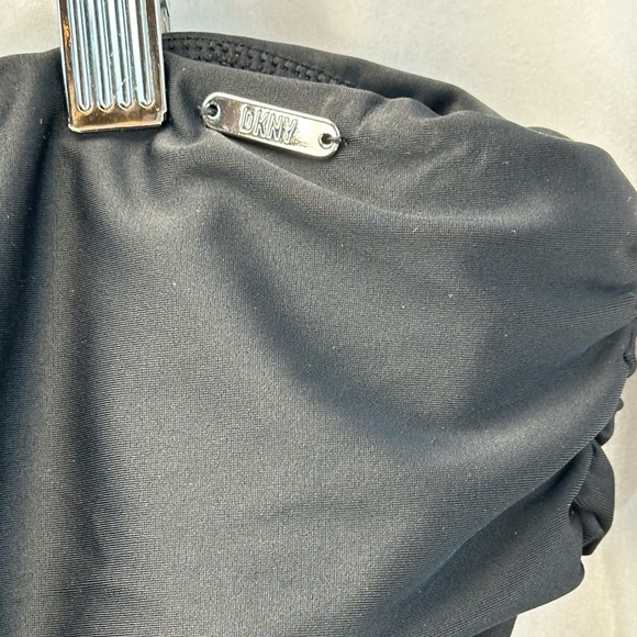 DKNY Shirred Waist Swim Skirt - Black - size XL - Picture 3 of 10